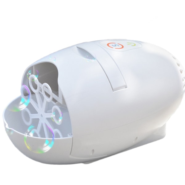 Elektrisk Resväska Bubbelmaskin Leksaker för Barn Helautomatisk Bubbel Bröllop Scen Bubbelrekvisita (Pärlvit En)