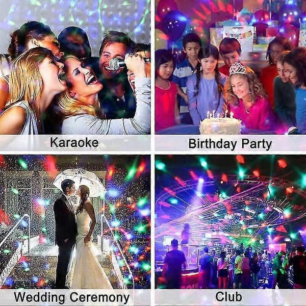 2022 ny farverig roterende magisk kuglelampe til husfester