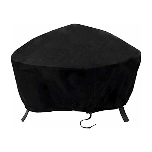 Ulkokäyttöön tarkoitettu BBQ-uunin suojus vedenpitävä pölytiivis kangas musta ulkopuolelta ja hopea sisältä 122*46CM210D