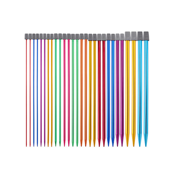 14 par 35cm färgglada stickor set