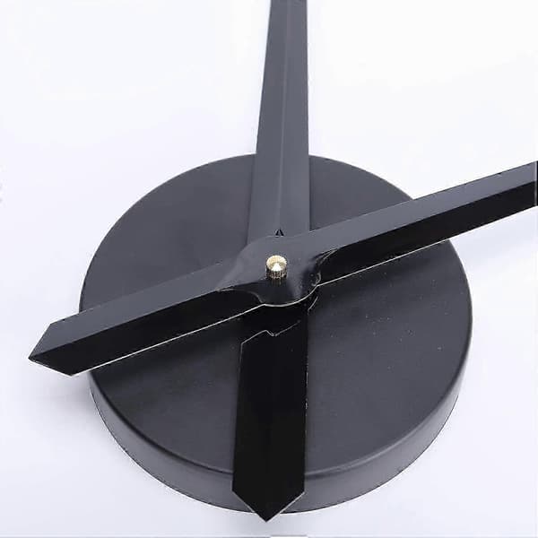 Modern Svart Väggklocka 31,5 cm Visare Inga Siffror Minimalistisk Heminredning