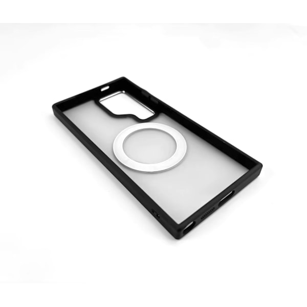 Skyddande Samsung-fodral med magnetstativ Samsung Galaxy S24 Ultra Svart Sort