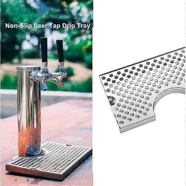 Öldroppbricka för Kegerator, Droppbricka i rostfritt stål för Kegerator Öldroppbricka för ölkranutskärning
