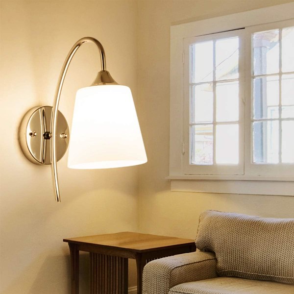 Sovrum Hall Sängbord Enkel Modern Stil LED Vägglampa Dekorativ Vägglampa - Minimalistisk Serie (Svart),