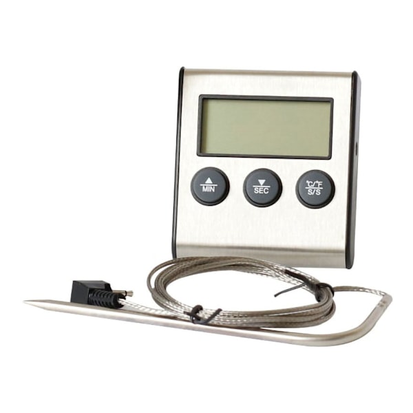 Elektronisk køkkentermometer med timer