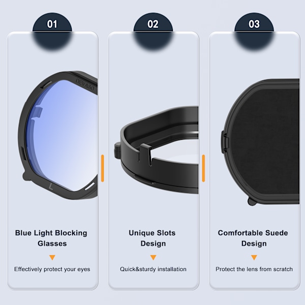 DEVASO Repfritt Skyddsringsfodral för PS VR2 Headset