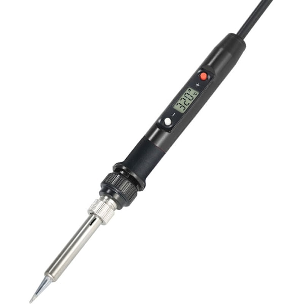 80W Professionell LCD Digital Justerbar Temperatur Elektrisk Lödkolv Verktyg Blyfri Mini Lödkolvsstation, 220V Svart