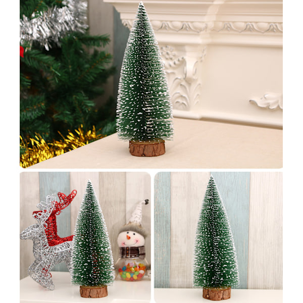 Mini Juletræ, Små Bordvinduesdekorationer, Juledekorationer (15cm, 20cm, 25cm)