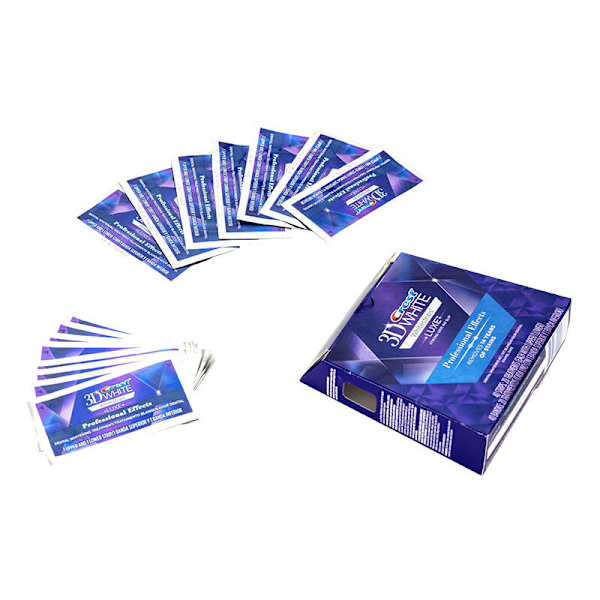 3D White Tandblegningsstrips Professional Effects Bleger Tænder 20 pakker 40 strips