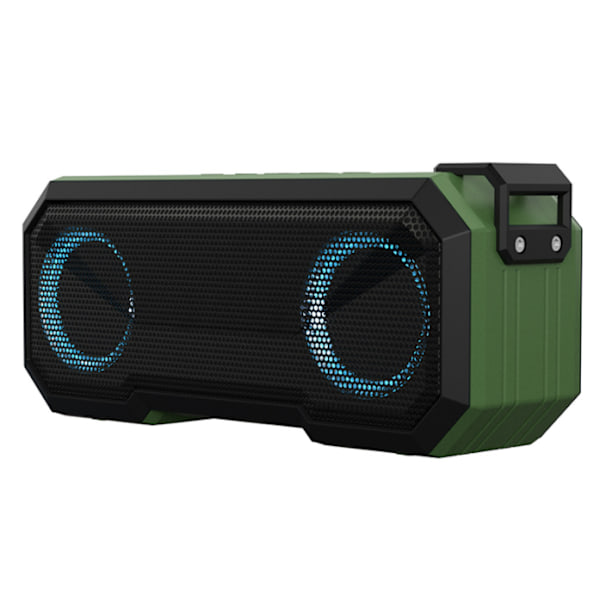 Trådlös Bluetooth-högtalare, IPX7 Vattentät och Färgglatt Ljud (Grön)