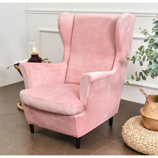 Plysch elastisk tigerpallöverdrag stolsöverdrag allomfattande sofföverdrag enkel fåtöljöverdrag Amerikansk Sjiamon (universell naken rosa tigerpall),