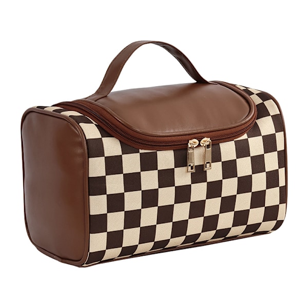 Checkerboard Toalettväska, Resesminkväska för kvinnor
