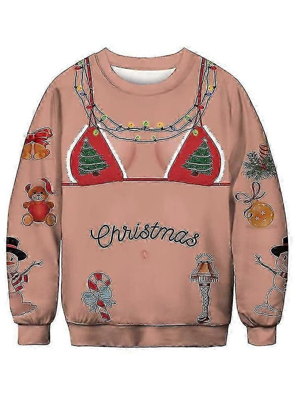 Jule Kvinder Mænd Grim Jule Sweater Pullover Jumper Tunika