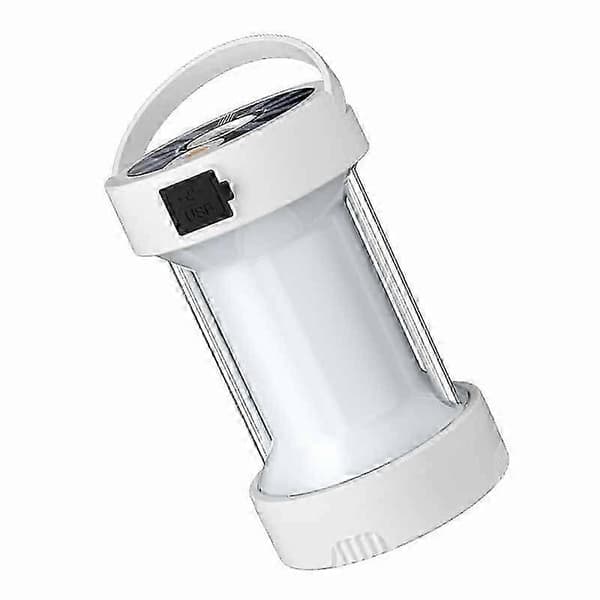 Campinglanterne Solcelle Campinglampe 4 Tilstande, Campinglampe, Hvid