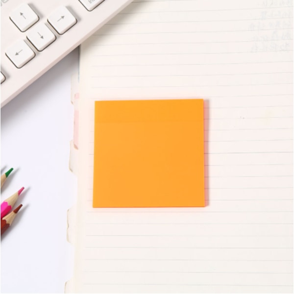 Gennemsigtige usynlige sticky notes (orange 5-pak)