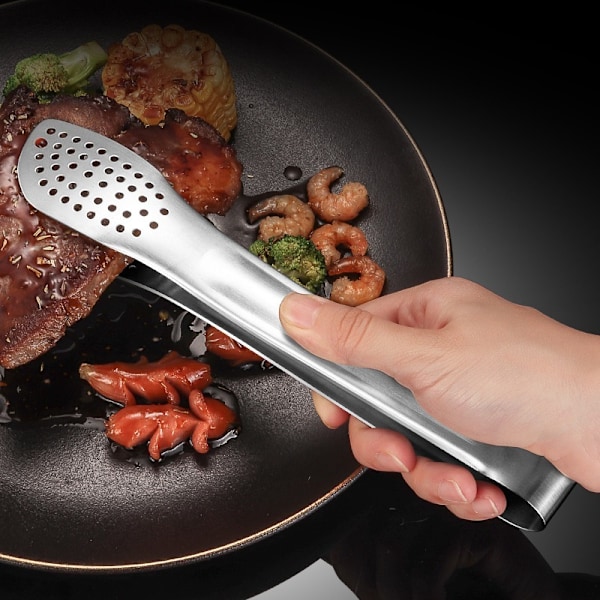Multifunktionella 304 Rostfria Köksmatångar Grilltång (Stor)