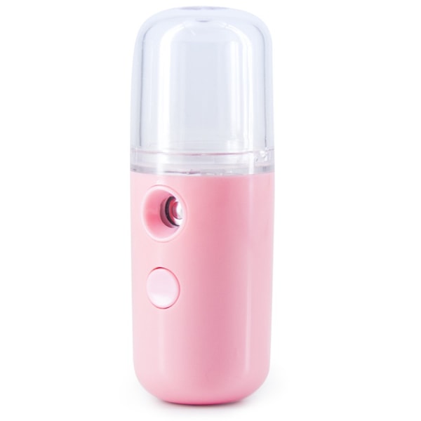 Nano Ansiktsfuktspray Luftfuktare Bärbar Uppladdningsbar Ansiktsångare (Engelsk Rosa)