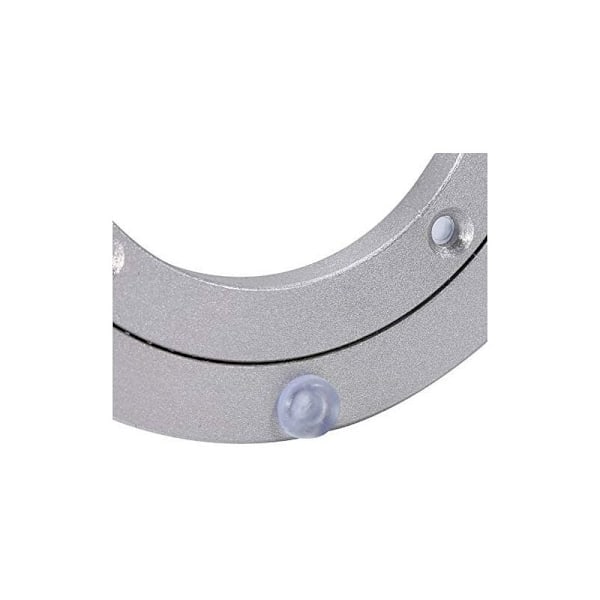 Spisebord drejeskive base lydløs aluminiumslegering leje glas marmor rundt bord roterende husholdnings universal glide 4 tommer