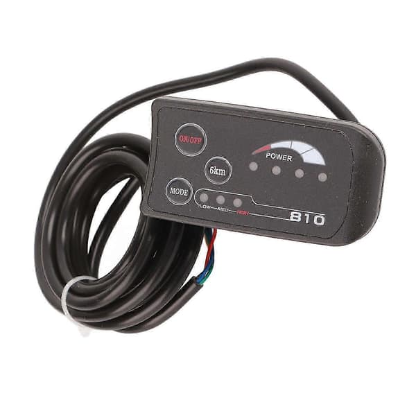 Elcykel 810 LED-display med 5-tråds kabelkontrollpanel