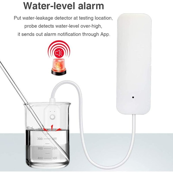 Tuya Zigbee Smart Flood Sensor Hjem Vandlækage Alarm Alexa Stemmestyring