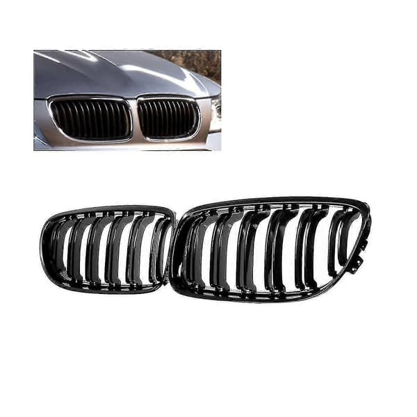 Bilgrill Främre Njure Blank 2 Dubbla Ribbor För 3-serie E90 E91 2009 2010 2011 Bilstyling