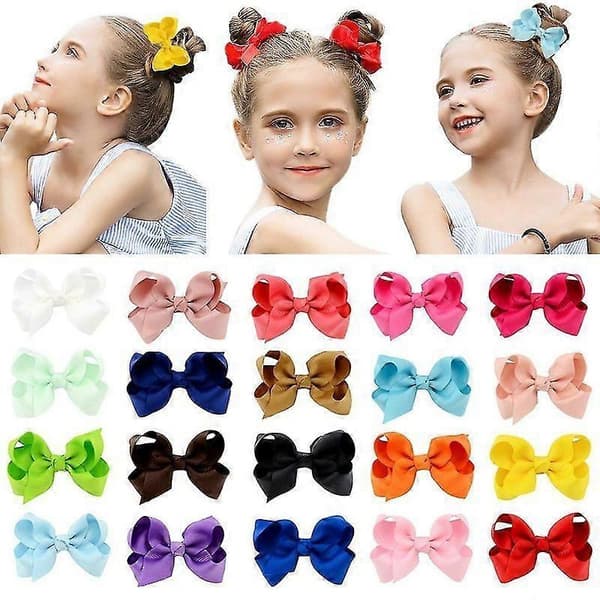 Uudet 20 kpl monivärisiä grosgrain-nauhapinnit