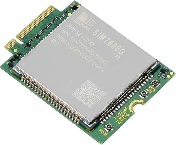 SIM7600G-H-M.2 SIMCom LTE Cat-4 -moduuli GNSS M.2 B Key Global -ominaisuudella
