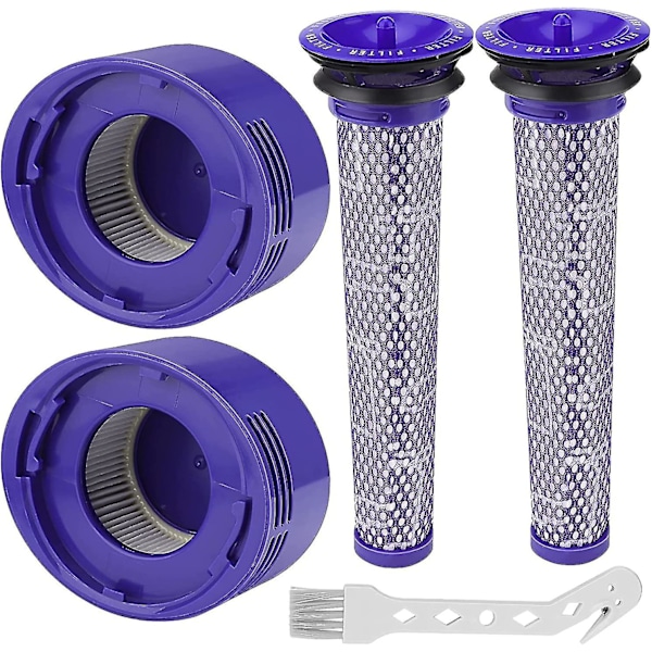 Filter för Dyson V8 / V7, tvättbara ersättningsfilter för Dyson V7 / V8 Absolute och Animal dammsugare, dammsugartillbehör för Dyson V8