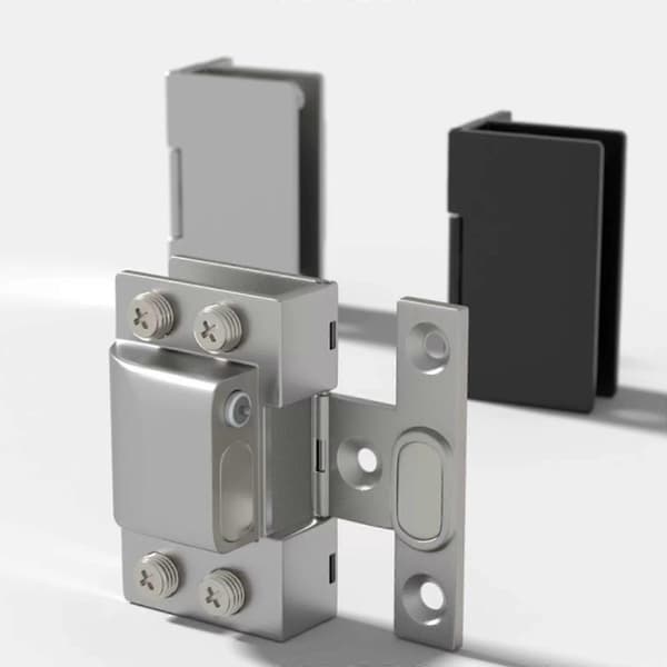 Hydraulisk Dørhængsel 3,5\" Soft Close til Glas Moderne Design Børstet Brushed