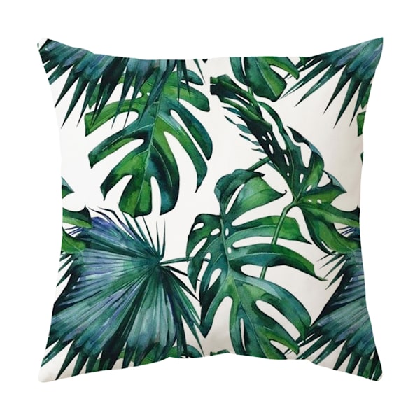 Simpel Pudebetræk Kontor Printet Talje Pude Soveværelse Sofa Pude Pudebetræk (4-delt sæt, 45 * 45cm),