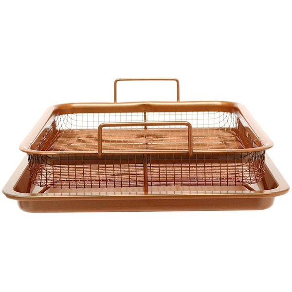 Non-Stick Mesh Pan Air Fryer Ugn Mesh Bakgaller Bricka Korg Verktyg