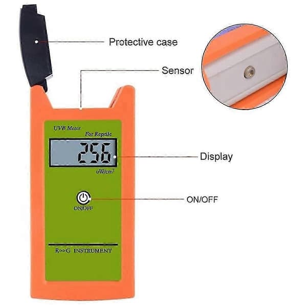 UVB-måler UVB-tester Højpræcision UVB-detektor UVB-testinstrument til krybdyr