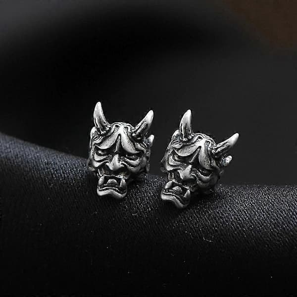 Ox Horn Skull Stud Øreringe Gotiske Øreringe Halloween Øreringe Smykker