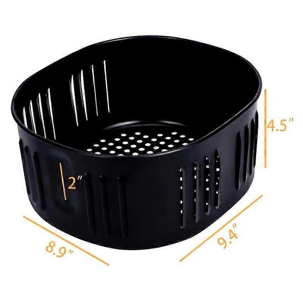 5,5 qt Airfryer Erstatningskurv til Power XL Dash Cozyna Sort Tilbehør