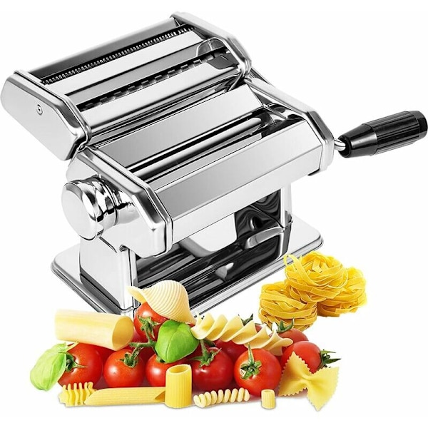 Pastamaskin, Manuell 7 Steg, 403 Rostfritt Stål för Tagliolini Fettuccine Lasagne Ravioli Spaghetti (7 Steg)