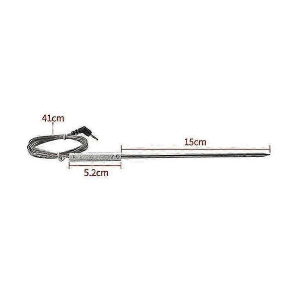 2-pak BBQ-termometerprobe til Thermopro TP20 TP17 med holderclips