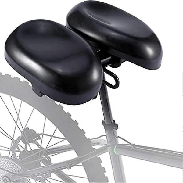 Blød næseløs cykelsadel - Dobbelt polstring til mænd og kvinder, ergonomisk design