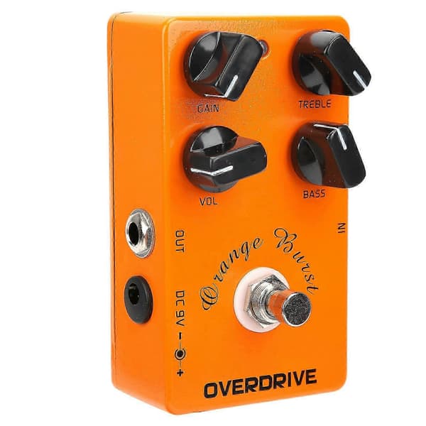 Overdrive Pedal Elgitarr Effekt Hållbart Skal av Aluminiumlegering Tillbehör