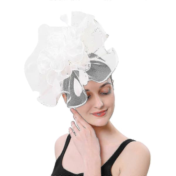 Fascinatorhat til kvinder til bryllupper, teselskaber og derbybegivenheder Black A