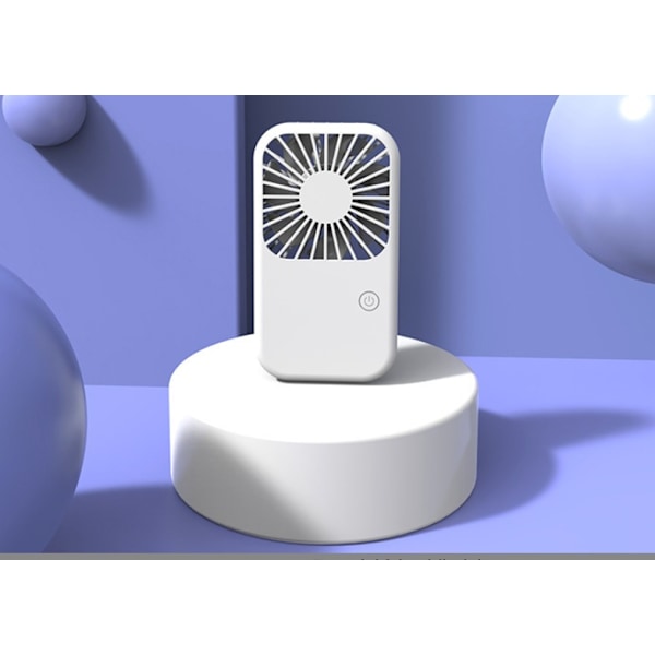 Kannettava kädessä pidettävä tuuletin, mini pöytätuuletin, USB-latauslahja (GS08-Valkoinen)