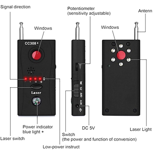 Hypotek Bil Trådlös Signal GPS-detektor