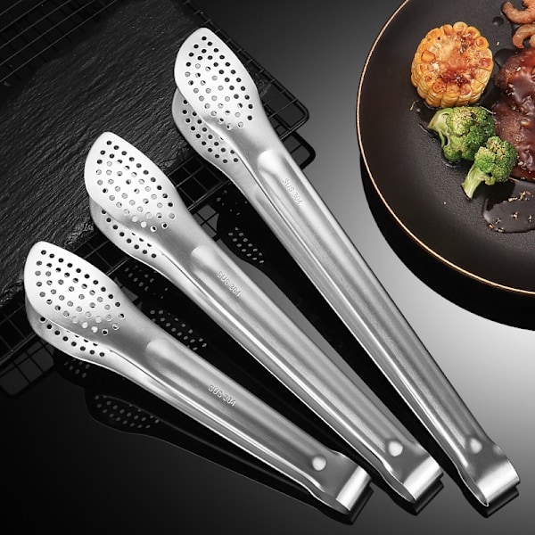 Multifunktionella 304 Rostfria Köksmatångar Grilltång (Stor)
