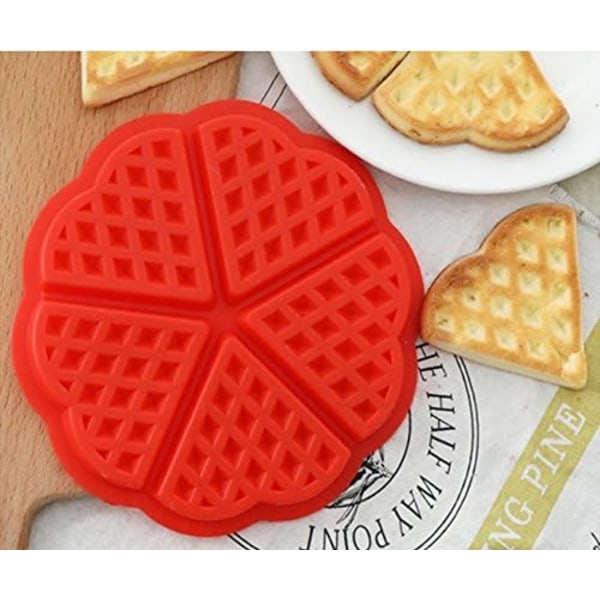 Silikone Vaffelform Kageform Bageplade, Høj Kvalitet Non-Stick Muffin Form 2 Stk