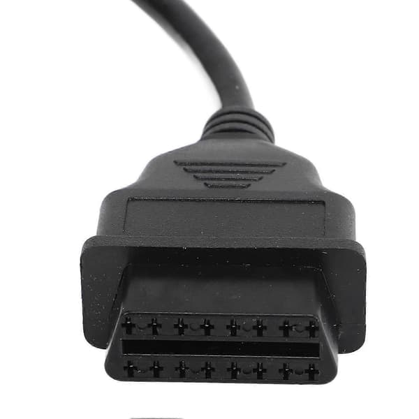 Diagnoseværktøj til biler 16-bens OBD2 og 9-bens adapterkabel