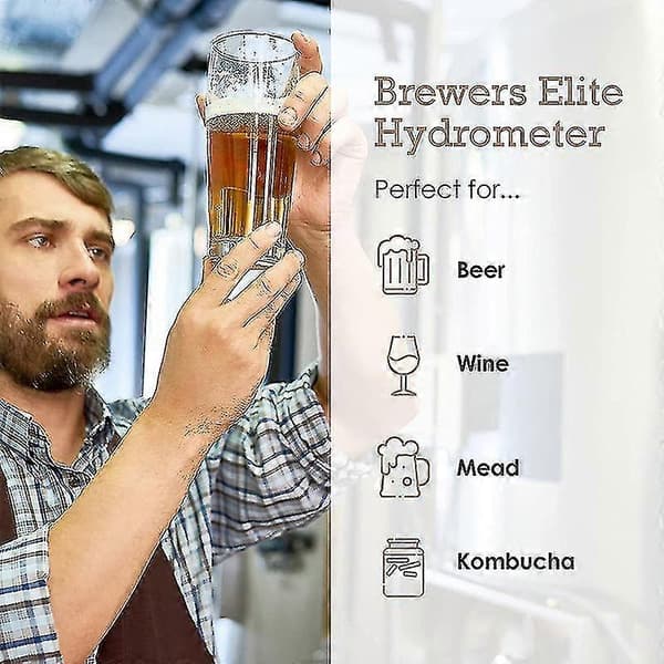 3 stk/sæt Triple Scale Hydrometer og Testglas til brygning af øl og vin derhjemme