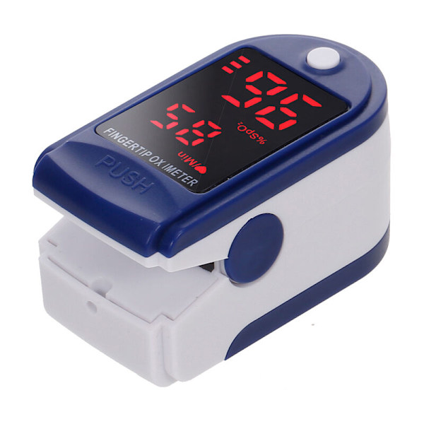 Fingertoppspulsoximeter SpO2 Mini Monitor Syremättnadsmätare Pulsmätare 5 Sekunders Snabbavläsning med Snodd