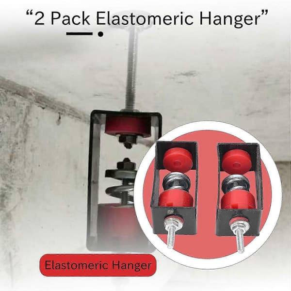 Elastomerhängare - Fjäder vibrationsisolator - Antivibrations takmonterad - Studio