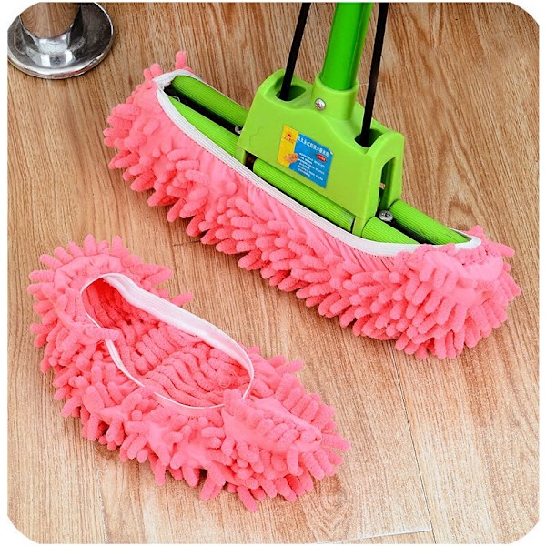 Chenille Rengøring Skoovertræk 10 stk. Orange*2+Pink*2+Grøn*2+Lilla*2+Blå*2