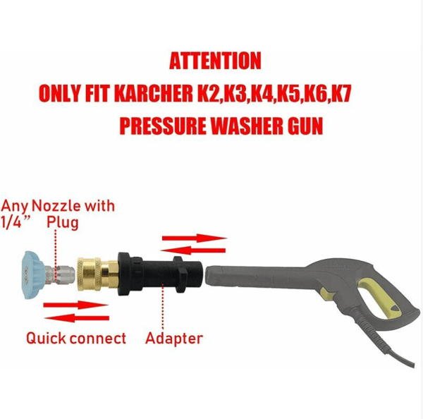 K2-K7813 adapter højtryks vandpistol samling (G1/4)