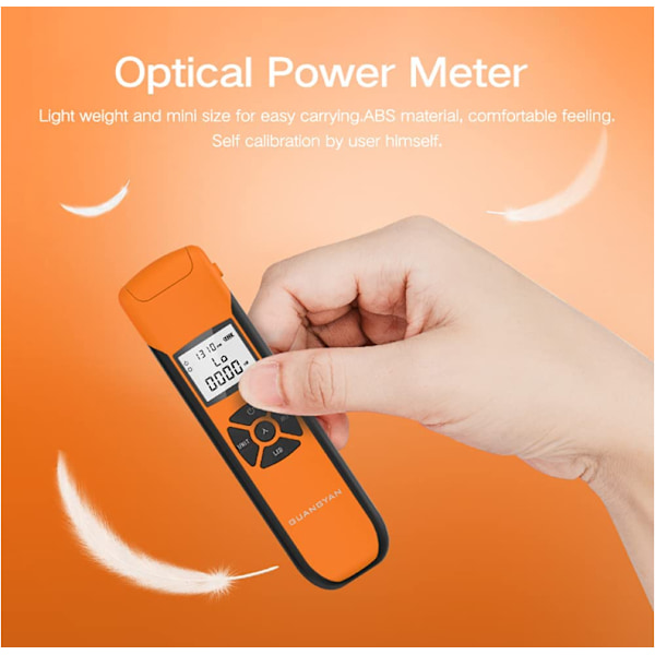 Mini Fiber Optic Fotometer, Lättviktig Bärbar Optisk Effektmätare Hög Precision Uppladdningsbar Optisk Effektmätare 7 Våglängder,
